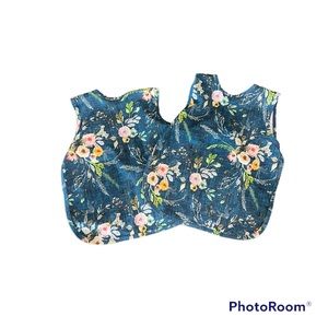 Bapron Baby Boho Floral Bib / Apron Fits Sizes 6 Mo - 3T Bundle of 2